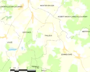 Poziția localității Thilleux
