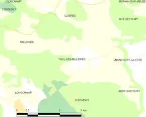 Poziția localității Thol-lès-Millières