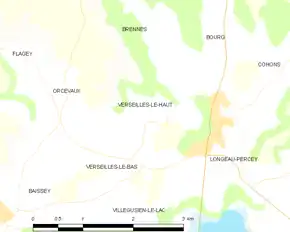 Poziția localității Verseilles-le-Haut