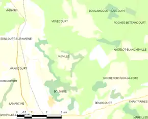 Poziția localității Viéville