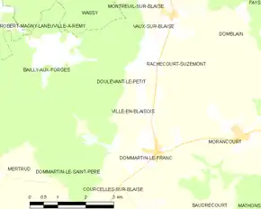 Poziția localității Ville-en-Blaisois