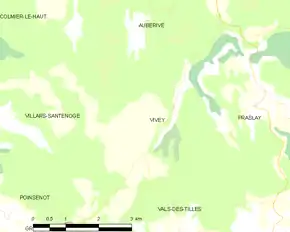 Poziția localității Vivey