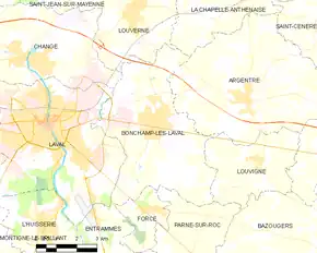 Poziția localității Bonchamp-lès-Laval