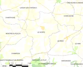 Poziția localității Le Horps