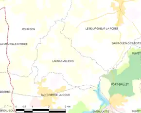 Poziția localității Launay-Villiers