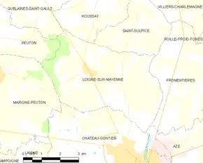 Poziția localității Loigné-sur-Mayenne