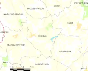 Poziția localității Montjean