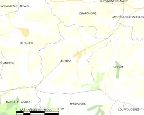 Poziția localității Le Ribay