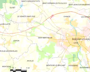 Poziția localității Saint-Berthevin