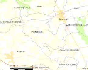 Poziția localității Saint-Céneré