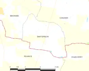 Poziția localității Saint-Erblon