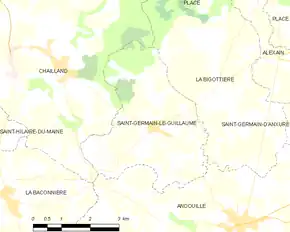 Poziția localității Saint-Germain-le-Guillaume