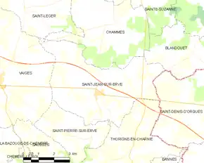 Poziția localității Saint-Jean-sur-Erve