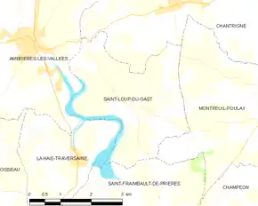 Poziția localității Saint-Loup-du-Gast