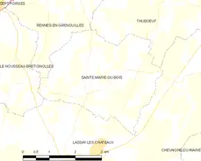 Poziția localității Sainte-Marie-du-Bois