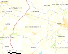 Poziția localității Saint-Pierre-des-Landes