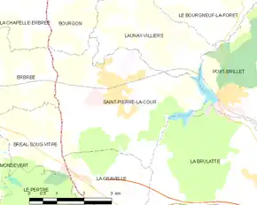 Poziția localității Saint-Pierre-la-Cour