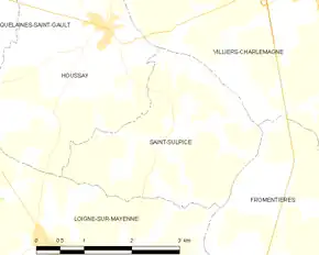 Poziția localității Saint-Sulpice