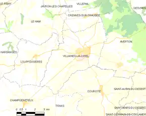 Poziția localității Villaines-la-Juhel