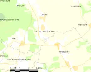 Poziția localității Autrécourt-sur-Aire