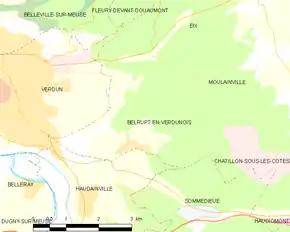 Poziția localității Belrupt-en-Verdunois