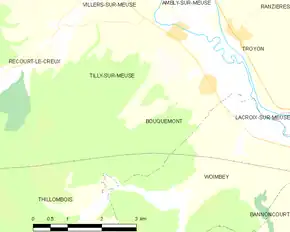Poziția localității Bouquemont