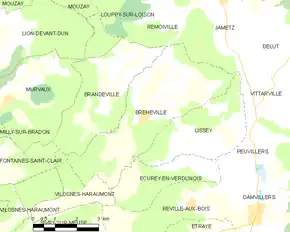 Poziția localității Bréhéville