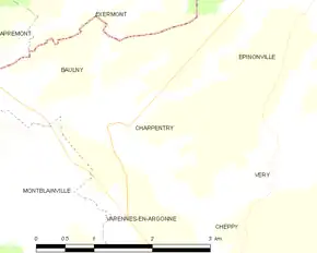 Poziția localității Charpentry