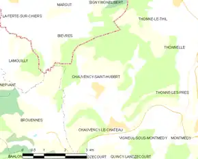Poziția localității Chauvency-Saint-Hubert