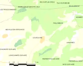 Poziția localității Courouvre