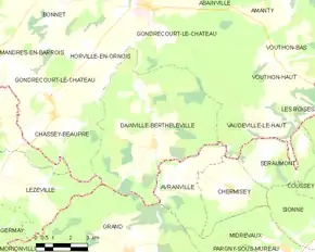 Poziția localității Dainville-Bertheléville