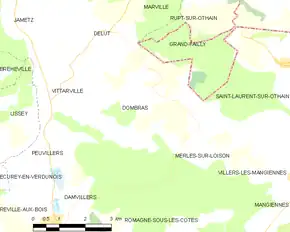 Poziția localității Dombras