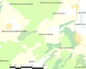 Poziția localității Épiez-sur-Meuse