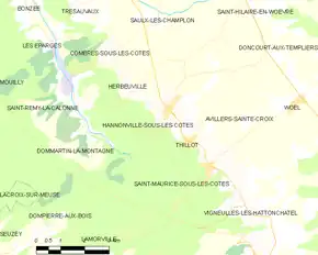 Poziția localității Hannonville-sous-les-Côtes