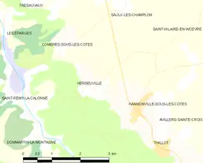 Poziția localității Herbeuville