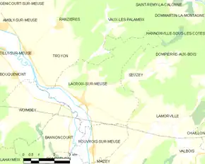 Poziția localității Lacroix-sur-Meuse