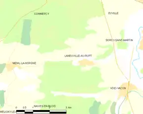 Poziția localității Laneuville-au-Rupt