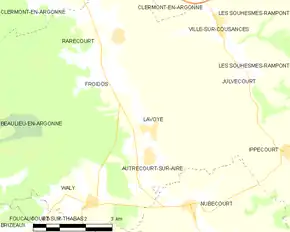 Poziția localității Lavoye