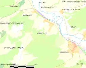 Poziția localității Lérouville