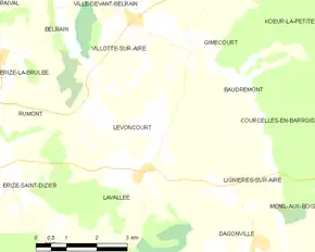 Poziția localității Levoncourt