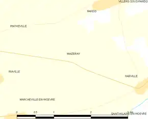 Poziția localității Maizeray