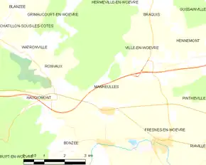 Poziția localității Manheulles