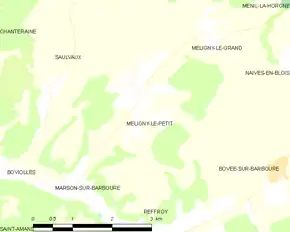Poziția localității Méligny-le-Petit