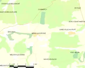 Poziția localității Ménil-la-Horgne