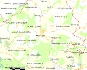 Poziția localității Montmédy