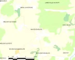 Poziția localității Naives-en-Blois