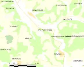 Poziția localității Naix-aux-Forges