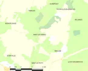 Poziția localității Nant-le-Grand