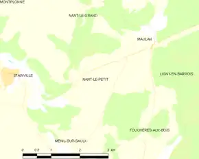 Poziția localității Nant-le-Petit