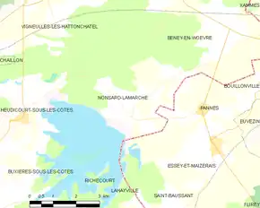 Poziția localității Nonsard-Lamarche